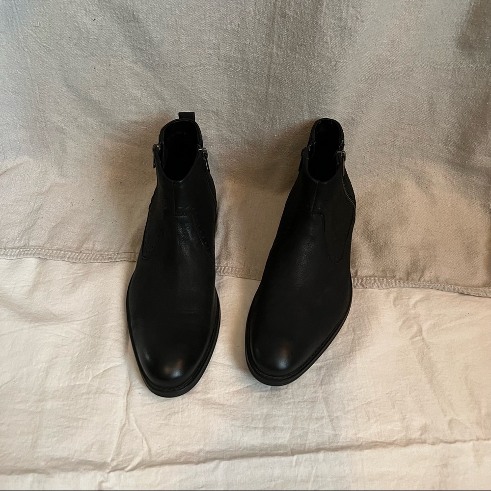 myer black ankle boots